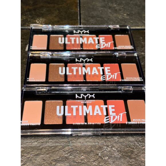 Lot of 3! NYX ultimate edit petite eyeshadow in warm neutral. - Picture 1 of 7